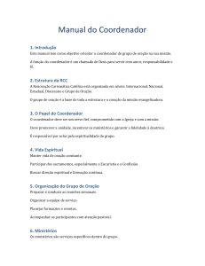 Manual do Coordenador - RCC