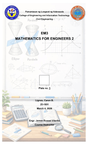 Mathematics for Engineers 2 - Plate 3