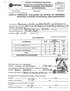 Manual de Seguran&ccedil;a Industrial PDVSA para Contratistas