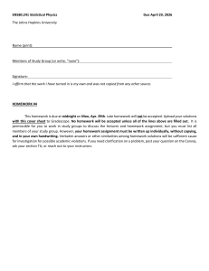 EN580.241 Statistical Physics Homework #4