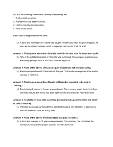 Accounting: Investment Securities Classification & Journal Entries