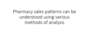 Pharmacy Sales Pattern Analysis Methods