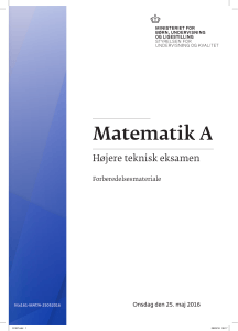 Matematik A HTX Forberedelsesmateriale