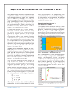 Geiger Mode Simulation of Avalanche Photodiodes in ATLAS