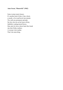 Anne Sexton's 'Housewife' (1962) Poem