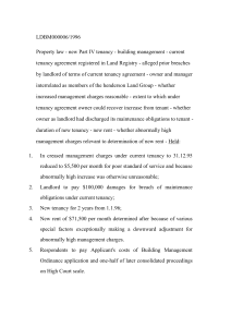 Hong Kong Lands Tribunal Judgment on Tenancy & Management Charges