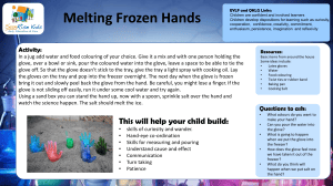 Melting Frozen Hands Activity for Kids