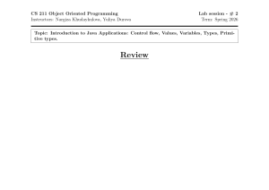 CS 211 Lab 2: Java Programming Problems