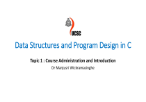 Data Structures and Program Design in C - Course Intro