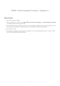 CS6493 NLP Assignment 1: Word Embeddings & Language Models