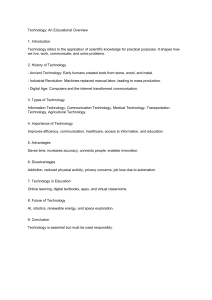 Technology: An Educational Overview