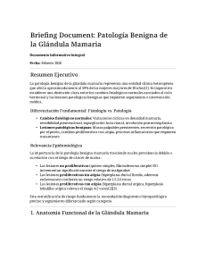 Patolog&iacute;a Benigna de la Gl&aacute;ndula Mamaria