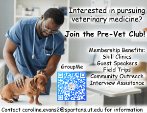 Pre-Vet Club Flyer: Fordele for kommende veterin&aelig;rer