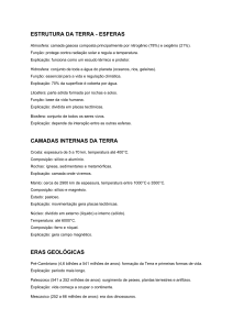 Estrutura da Terra: Esferas e Camadas Internas