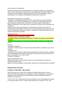 An&aacute;lise da Teoria das Novas Guerras de Mary Kaldor