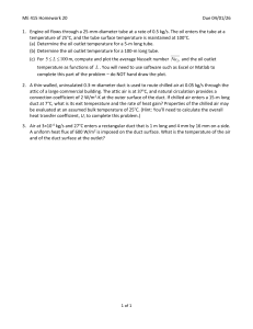 ME 415 Homework 20: Heat Transfer Problems