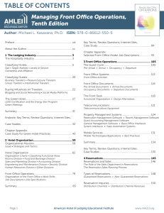 Managing Front Office Operations Textbook