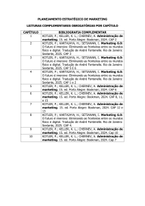 Lista de Leitura de Planejamento Estrat&eacute;gico de Marketing