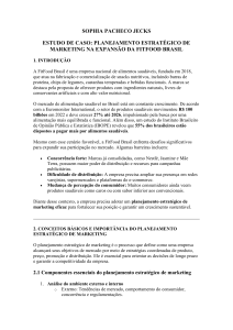 Estudo de Caso: Marketing Estrat&eacute;gico na Expans&atilde;o da FitFood Brasil