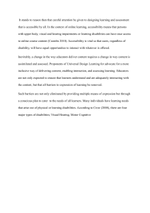 Accessibility in Online Learning