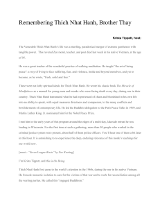 Remembering Thich Nhat Hanh: On Being Interview Transcript