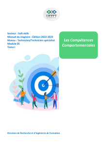 Manuel des comp&eacute;tences comportementales - OFPPT 2022-2023