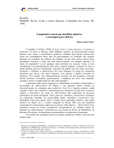 Resenha: Mente computacional e estrat&eacute;gias de sobreviv&ecirc;ncia em Pinker