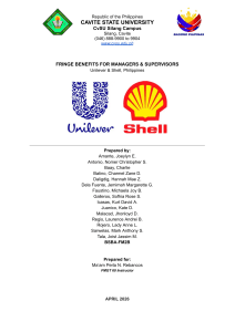 Fringe Benefits for Managers & Supervisors: Unilever vs Shell
