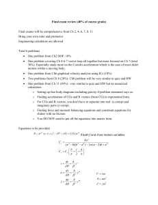 Final Exam Review: Engineering Dynamics