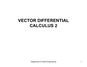 Vector Differential Calculus 2