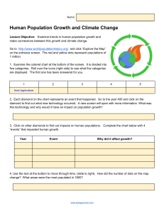 Human Population Growth & Climate Change Worksheet