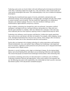 Technology and Society: Impact and Interconnection