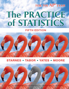 AP Statistics Textbook 5th Edition by Starnes Tabor Yates Moore