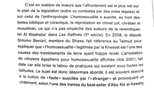 Homosexualit&eacute;, religion et droit : une analyse