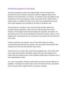 Marxist Perspective on the Family: Sociological Analysis