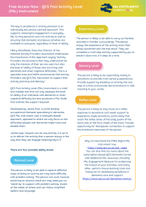 QCS Pool Activity Level (PAL) Instrument Guide