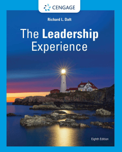  OceanofPDF.com The Leadership Experience 8th edition - Richard L Daft