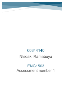UNISA ENG1503 Assessment 1: ChatGPT & Academic Integrity