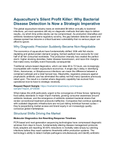 Aquaculture Bacterial Disease Detection: Strategic Imperative