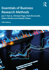 Essentials of Business Research Methods 5th Ed