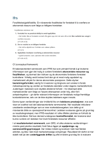 IFRS Regnskabsstandarder: Forpligtelse og Konceptuelt Rammeverk