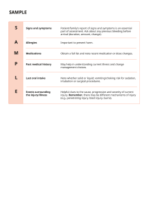 SAMPLE Medical Assessment Guide: Patient Evaluation Mnemonic