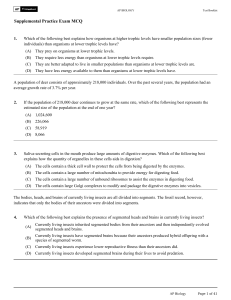 AP Biology Practice Exam MCQ