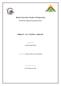 Cuckoo Search Algorithm for PID Controller Tuning