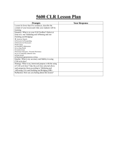 5600 CLR Lesson Plan Template