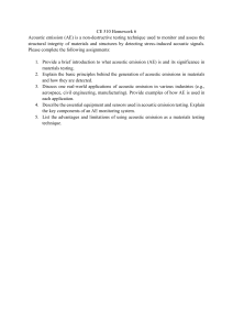 CE 510 Homework 6: Acoustic Emission