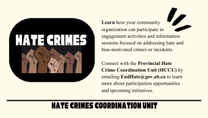 Hate Crimes: Alberta Resources & Reporting
