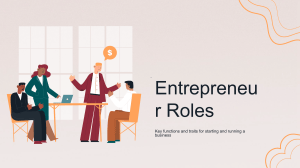 Entrepreneur Roles: Key Functions & Traits for Business