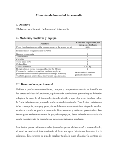 Gu&iacute;a para alimentos de humedad intermedia