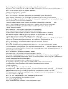 Corporate Finance Study Guide: Bonds, Stocks, WACC